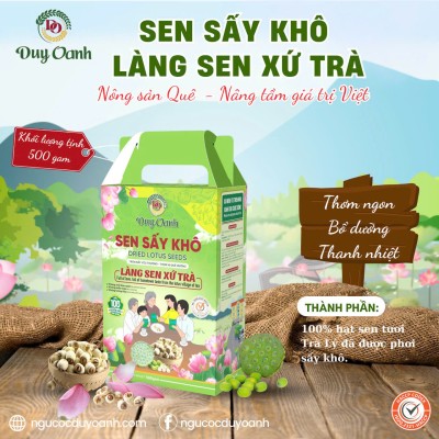 Sen sấy khô - Làng sen xứ Trà